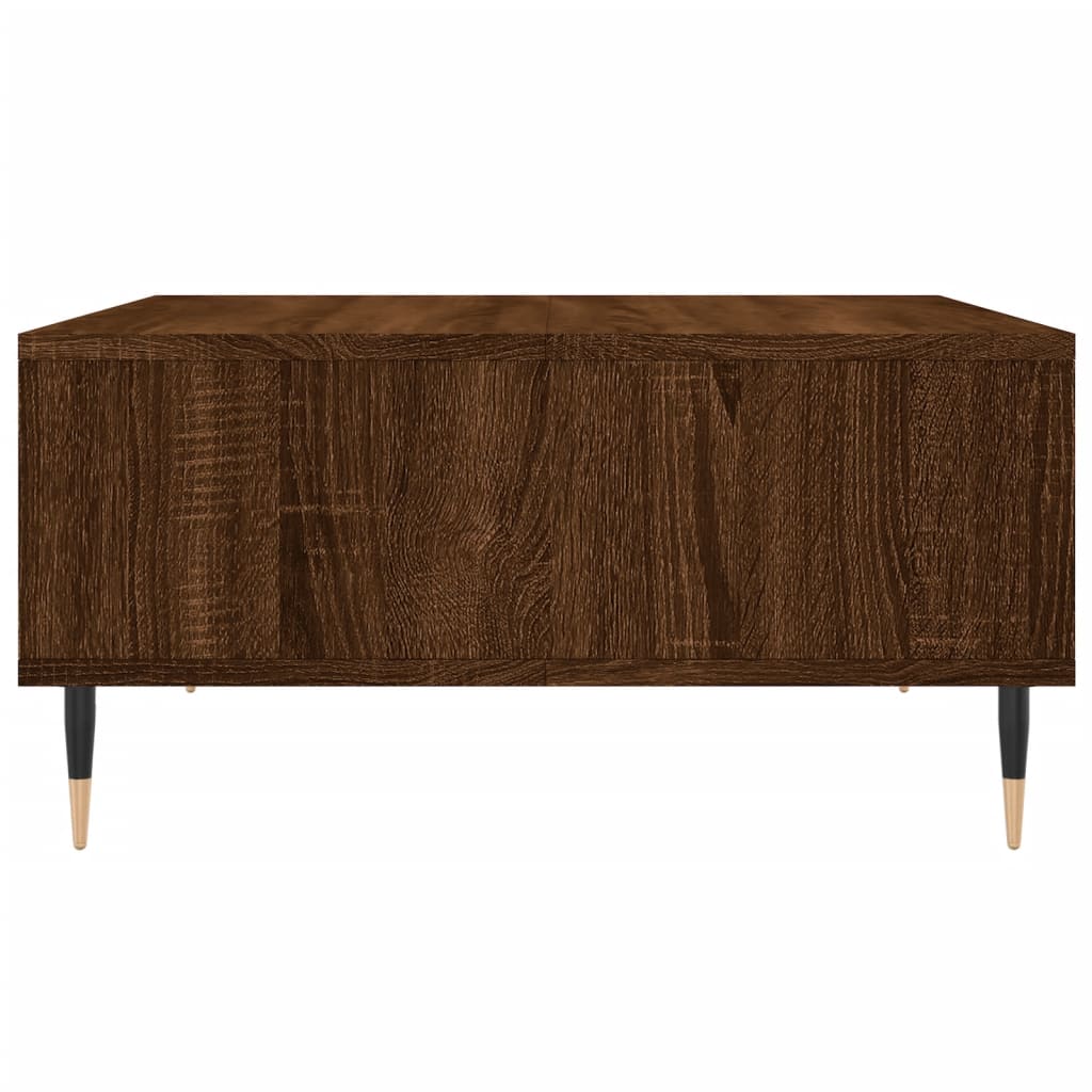 Salontafel 60X60X30 Cm Bewerkt Hout Bruineiken