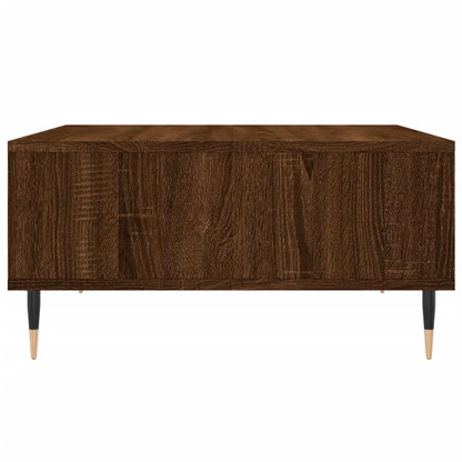 Salontafel 60X60X30 Cm Bewerkt Hout Bruineiken