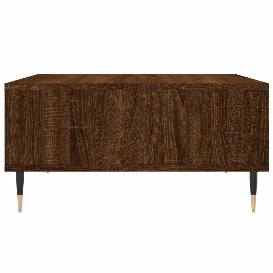 Salontafel 60X60X30 Cm Bewerkt Hout Bruineiken