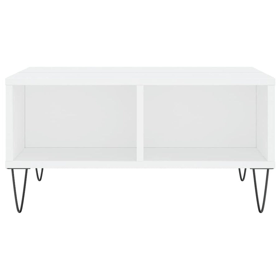 Salontafel 60X60X30 Cm Bewerkt Hout Wit