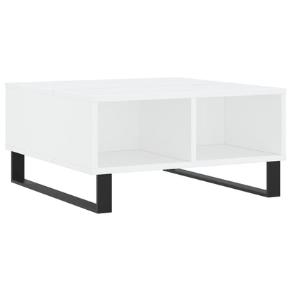Salontafel 60X60X30 Cm Bewerkt Hout Wit