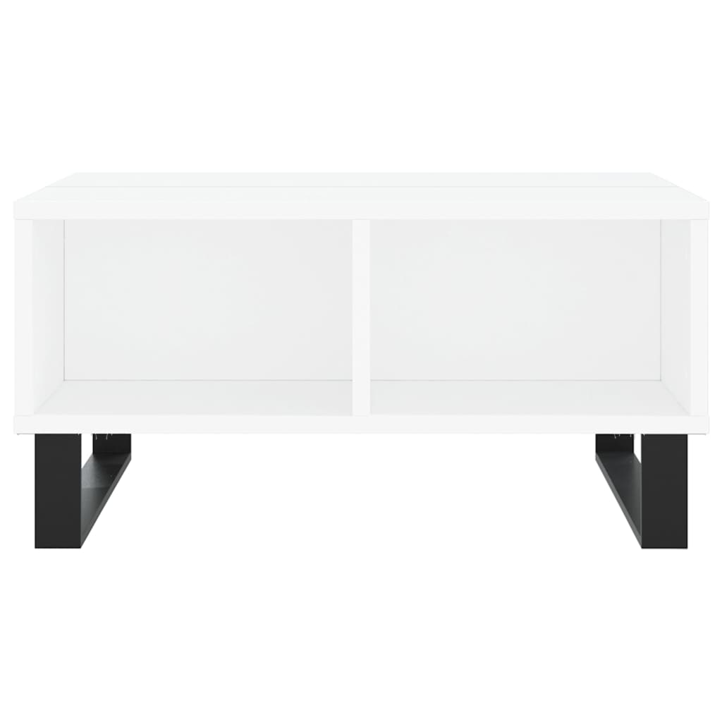Salontafel 60X60X30 Cm Bewerkt Hout Wit
