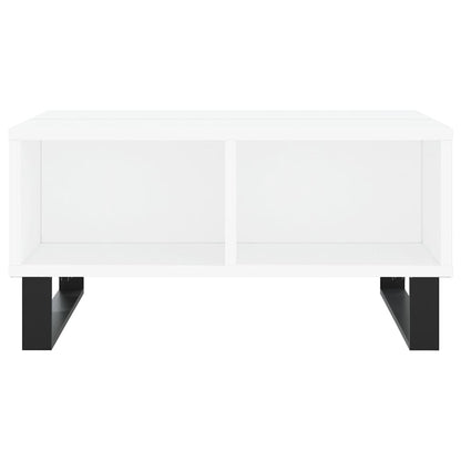 Salontafel 60X60X30 Cm Bewerkt Hout Wit