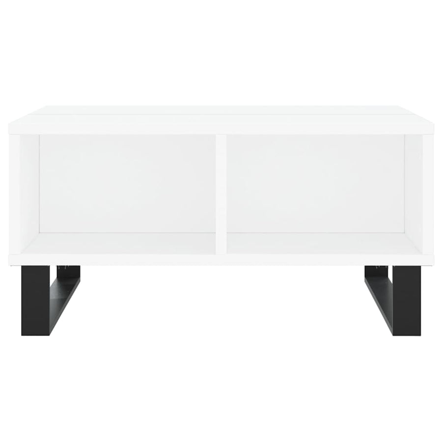 Salontafel 60X60X30 Cm Bewerkt Hout Wit