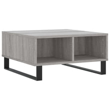 Salontafel 60X60X30 Cm Bewerkt Hout Eikenkleurig Grijs sonoma