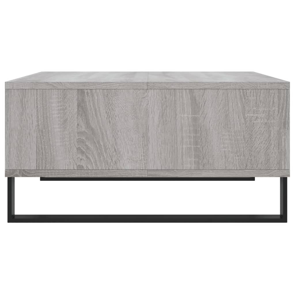 Salontafel 60X60X30 Cm Bewerkt Hout Eikenkleurig Grijs sonoma
