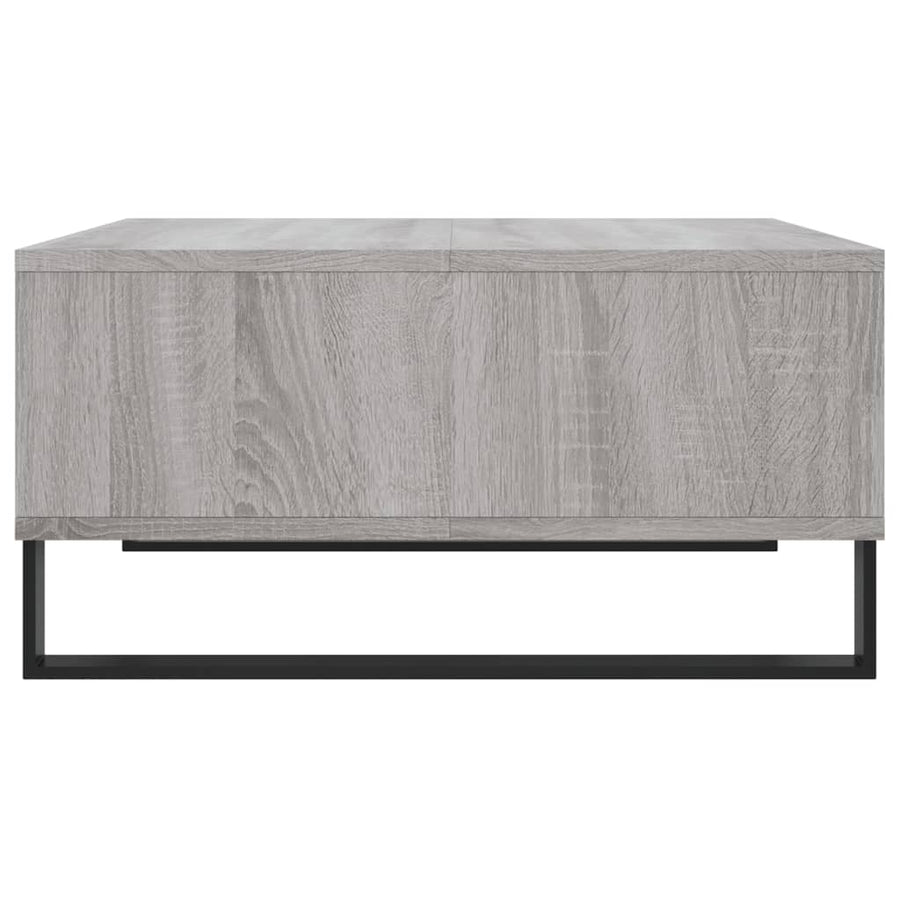 Salontafel 60X60X30 Cm Bewerkt Hout Eikenkleurig Grijs sonoma