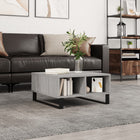 Coffee table 60x60x30 cm engineered wood grey Sonoma oak colour