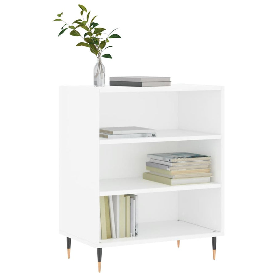 Dressoir 57X35X70 Cm Bewerkt Hout Wit