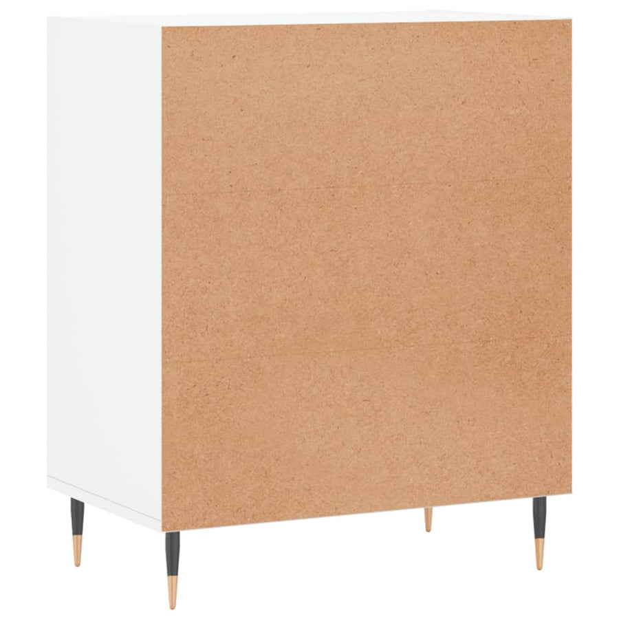 Dressoir 57X35X70 Cm Bewerkt Hout Wit