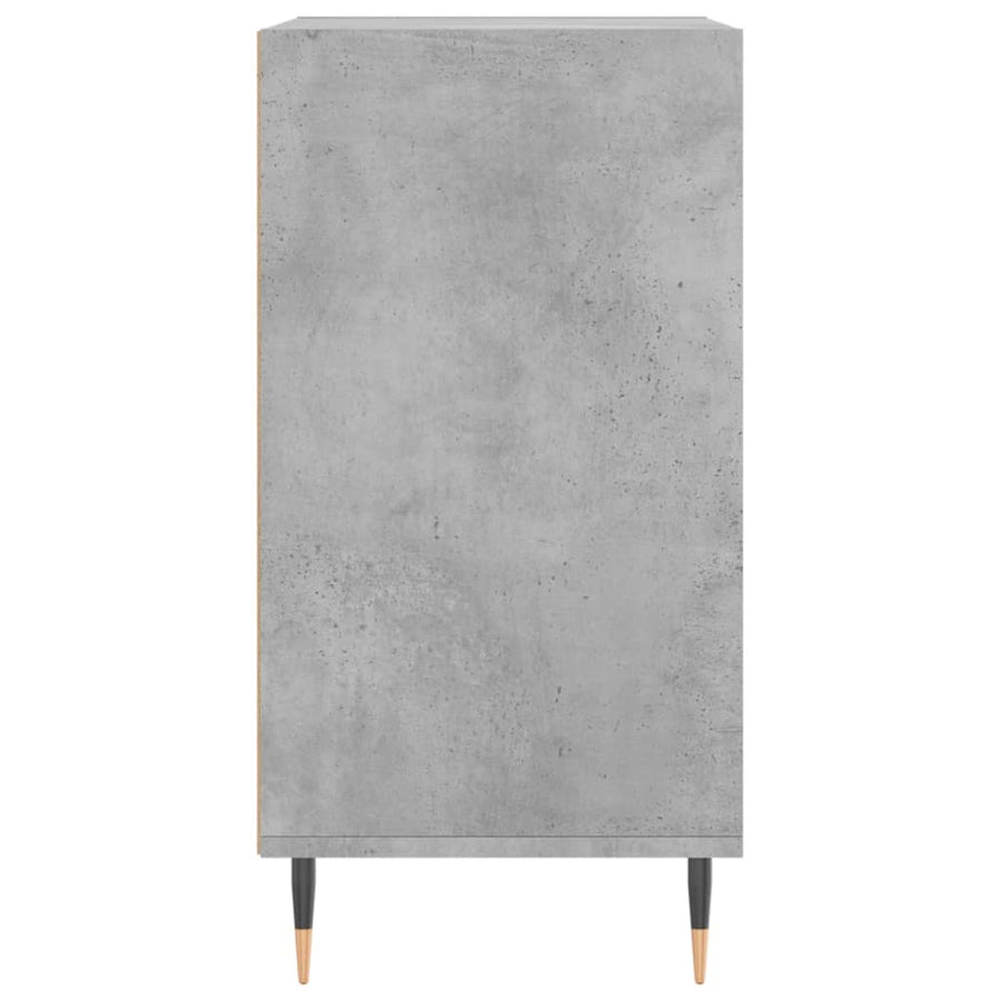 Dressoir 57X35X70 Cm Bewerkt Hout Betongrijs