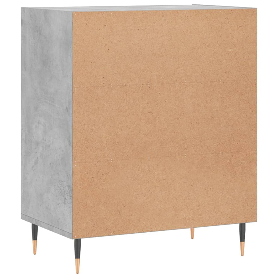 Dressoir 57X35X70 Cm Bewerkt Hout Betongrijs