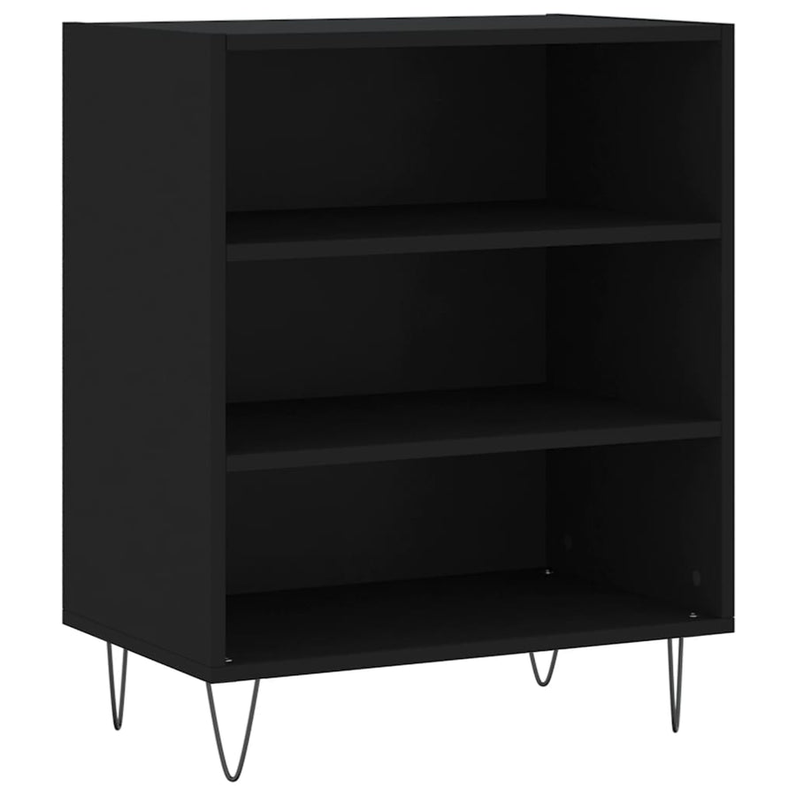 Dressoir 57X35X70 Cm Bewerkt Hout Zwart