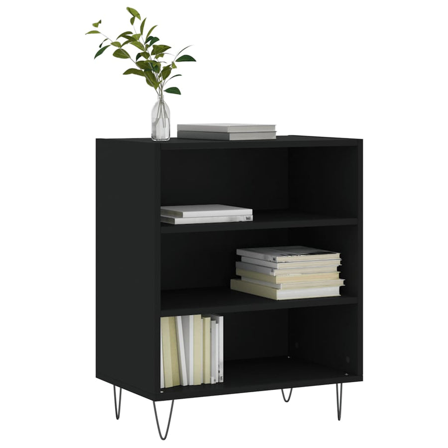 Dressoir 57X35X70 Cm Bewerkt Hout Zwart