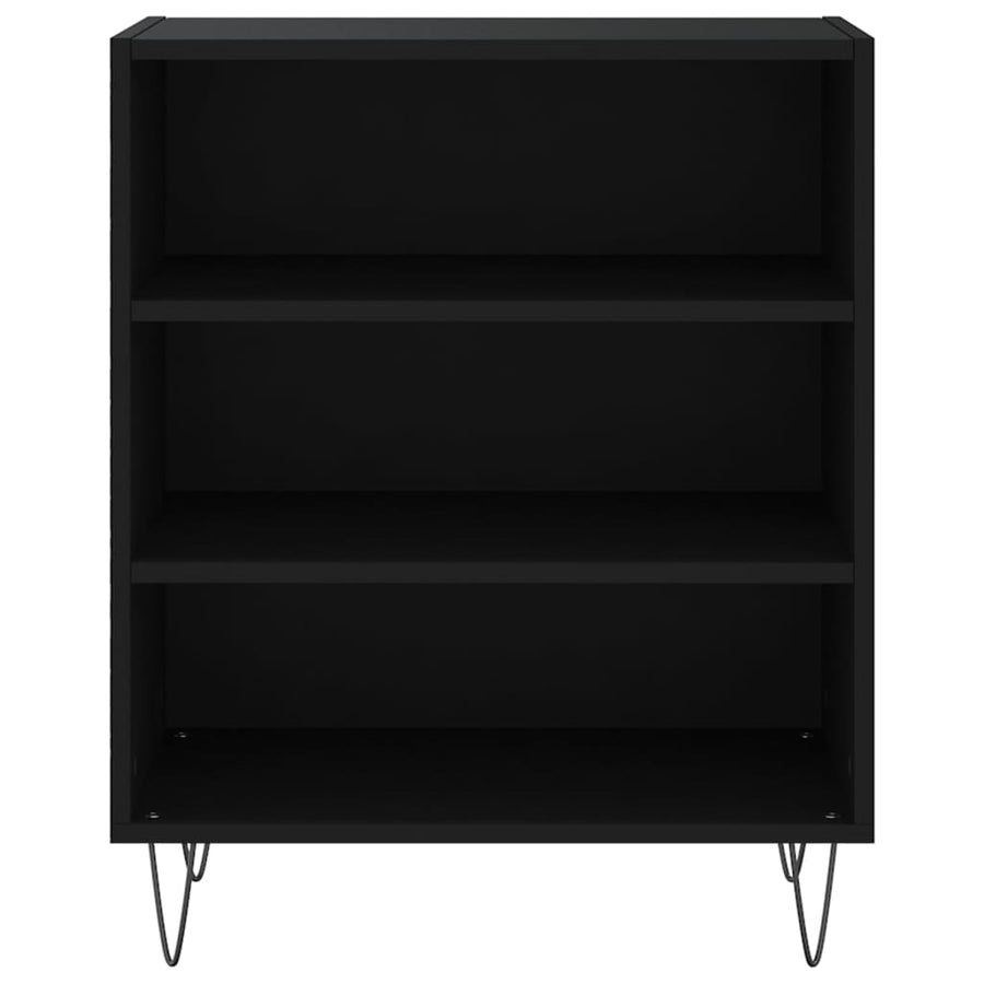 Dressoir 57X35X70 Cm Bewerkt Hout Zwart