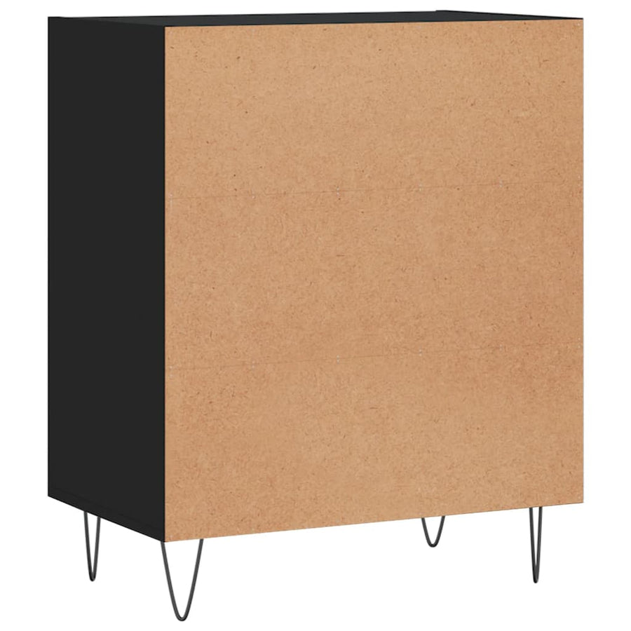 Dressoir 57X35X70 Cm Bewerkt Hout Zwart