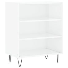 Dressoir 57X35X70 Cm Bewerkt Hout Hoogglans Wit