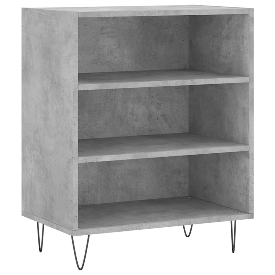 Dressoir 57X35X70 Cm Bewerkt Hout Betongrijs