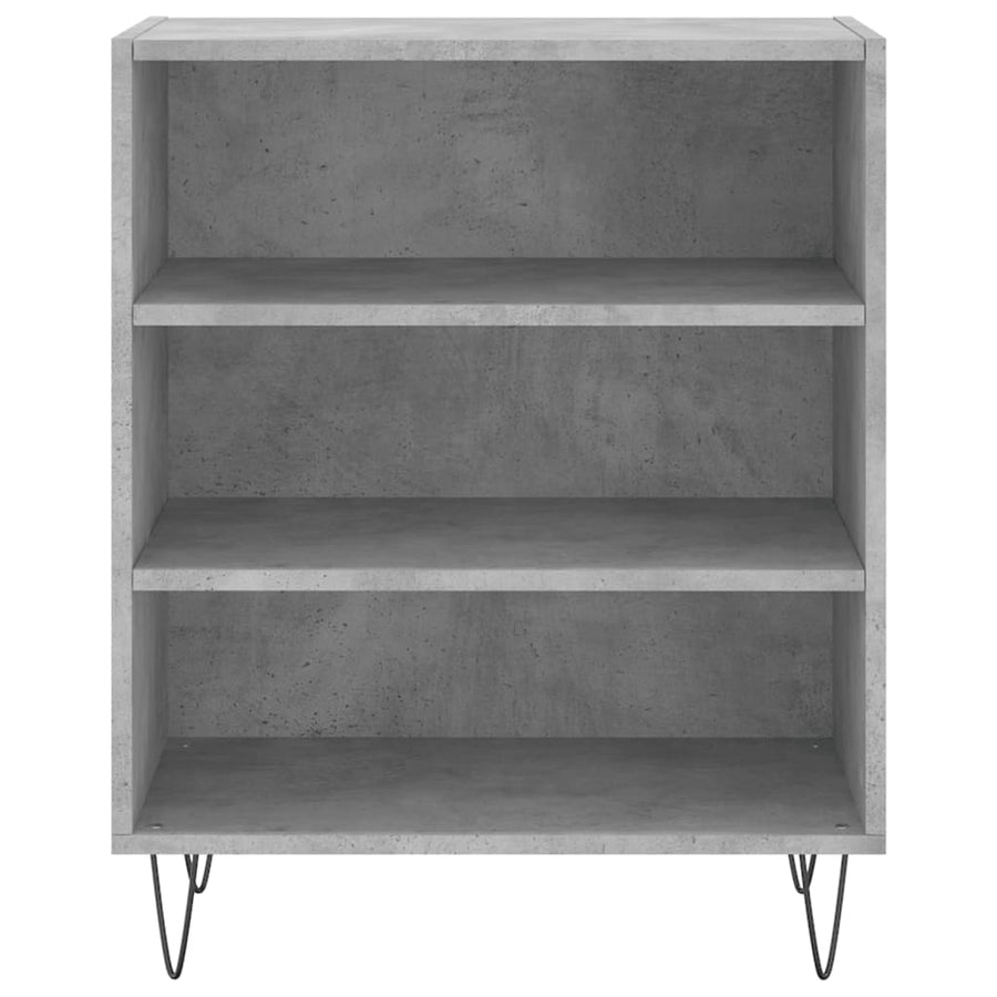 Dressoir 57X35X70 Cm Bewerkt Hout Betongrijs
