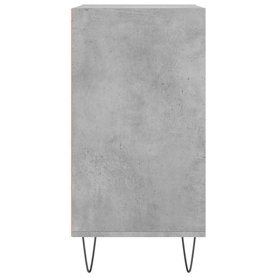 Dressoir 57X35X70 Cm Bewerkt Hout Betongrijs