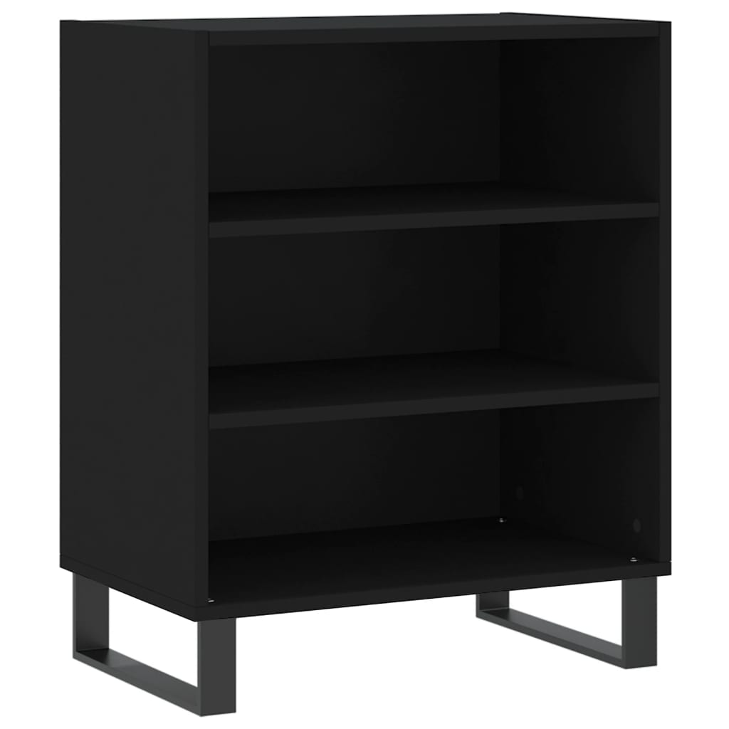 Dressoir 57X35X70 Cm Bewerkt Hout Zwart