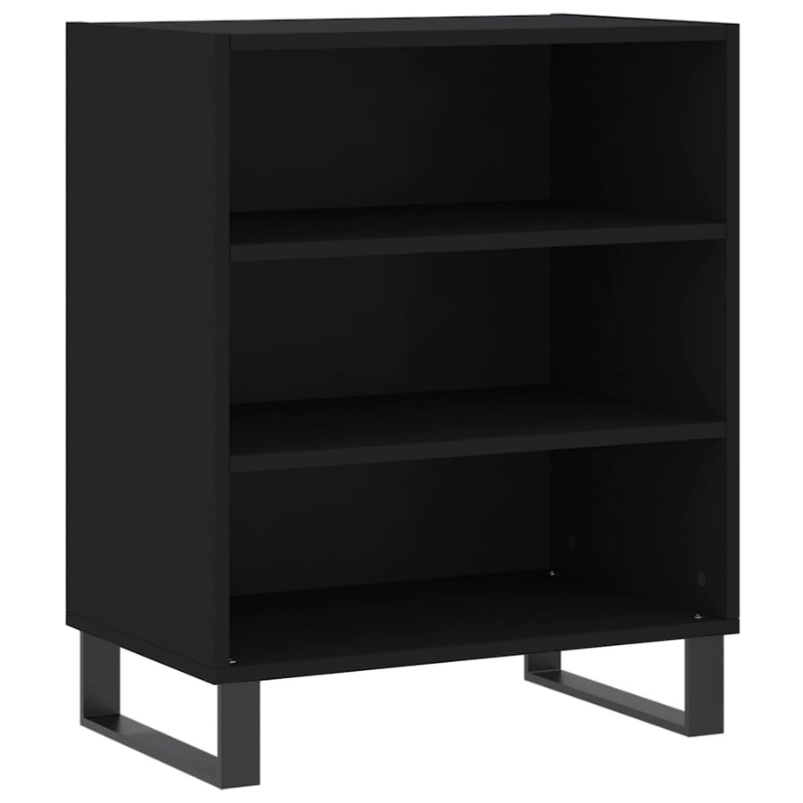 Dressoir 57X35X70 Cm Bewerkt Hout Zwart