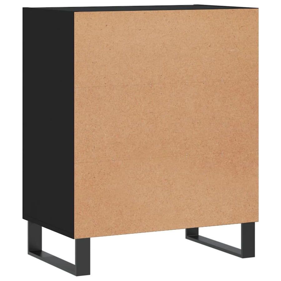 Dressoir 57X35X70 Cm Bewerkt Hout Zwart
