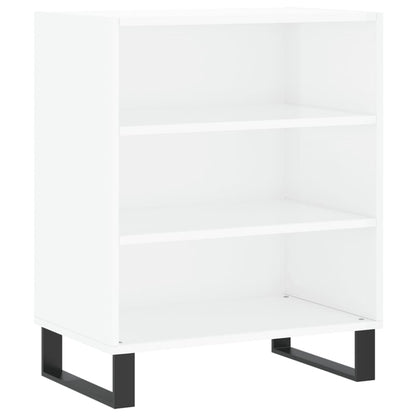 Dressoir 57X35X70 Cm Bewerkt Hout Hoogglans Wit