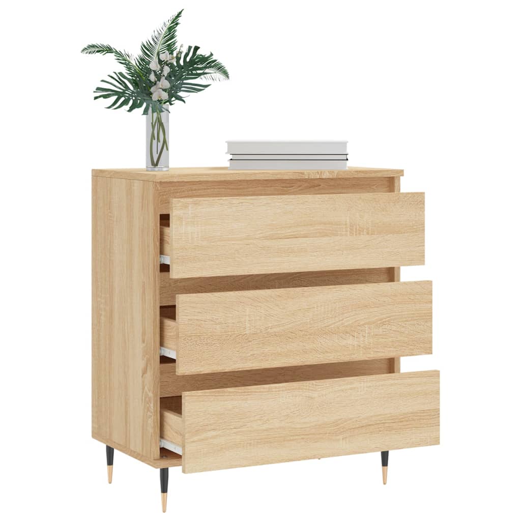 Dressoir 60X35X70 Cm Bewerkt Hout Sonoma Eikenkleurig 1