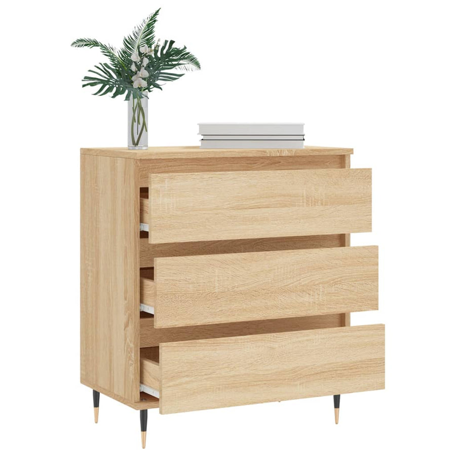 Dressoir 60X35X70 Cm Bewerkt Hout Sonoma Eikenkleurig 1