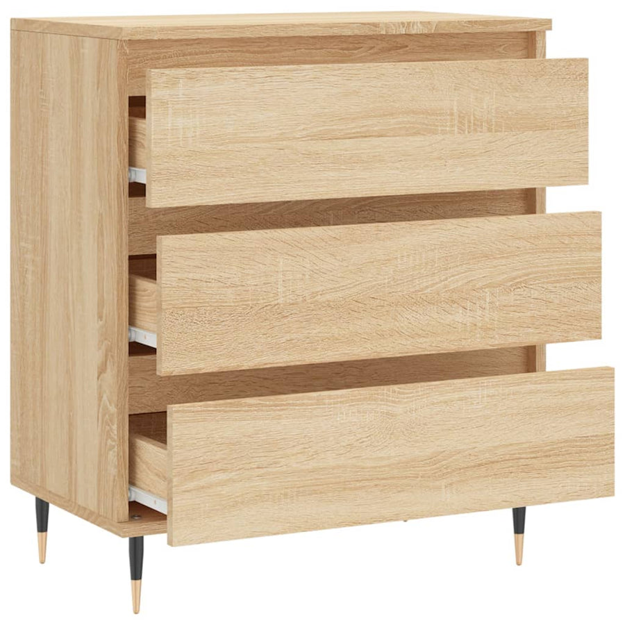 Dressoir 60X35X70 Cm Bewerkt Hout Sonoma Eikenkleurig 1