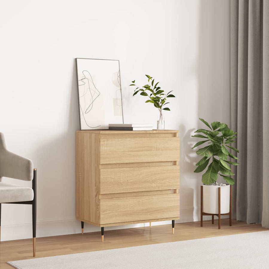 Dressoir 60X35X70 Cm Bewerkt Hout Sonoma Eikenkleurig 1