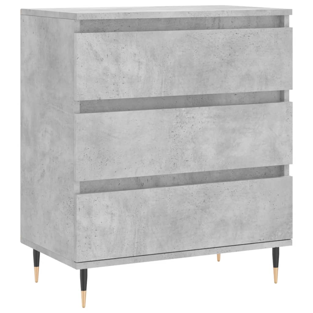 Dressoir 60X35X70 Cm Bewerkt Hout Betongrijs