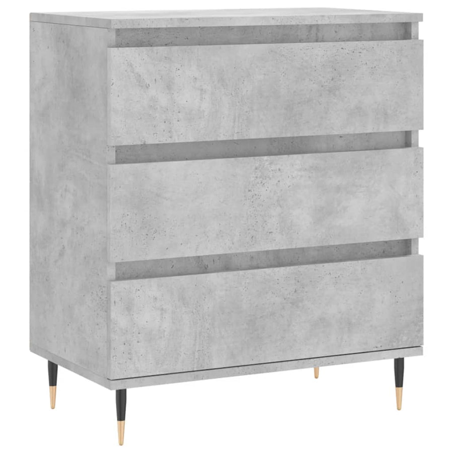 Dressoir 60X35X70 Cm Bewerkt Hout Betongrijs