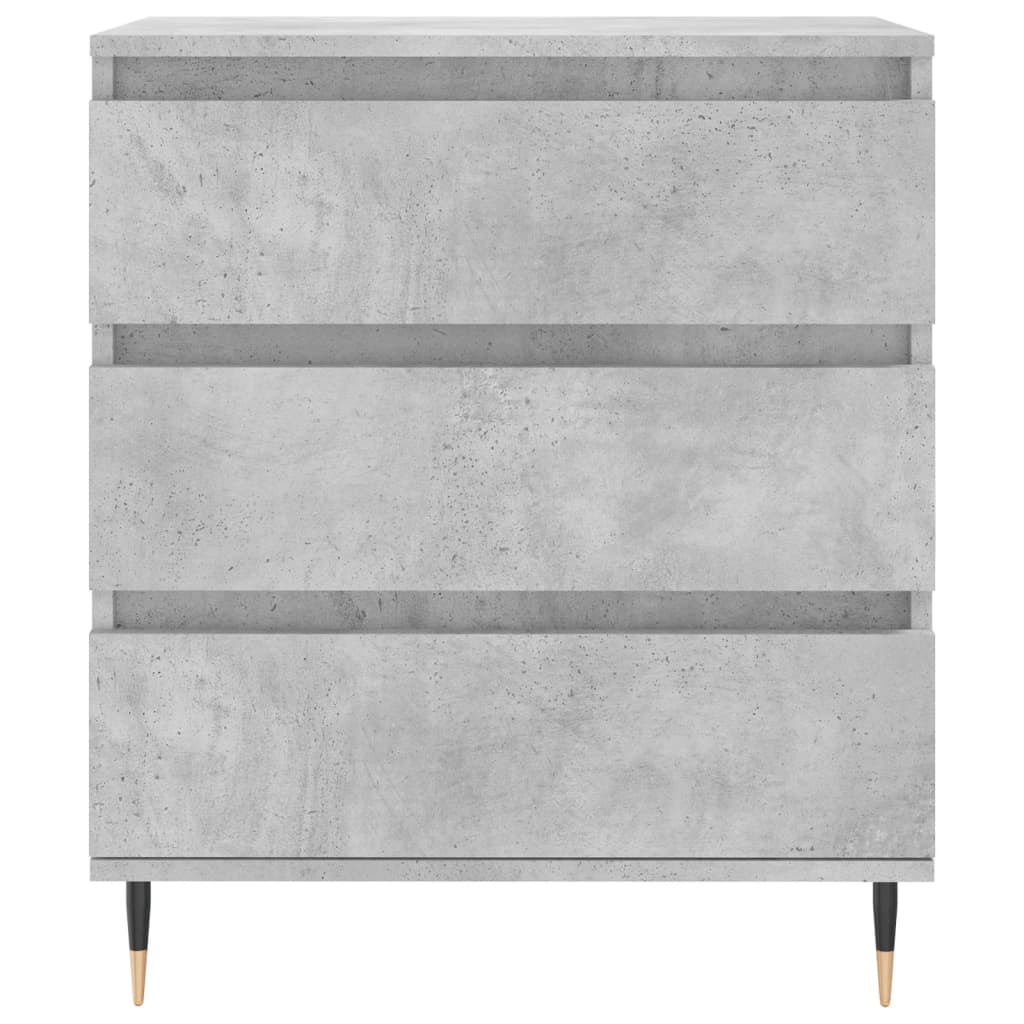 Dressoir 60X35X70 Cm Bewerkt Hout Betongrijs