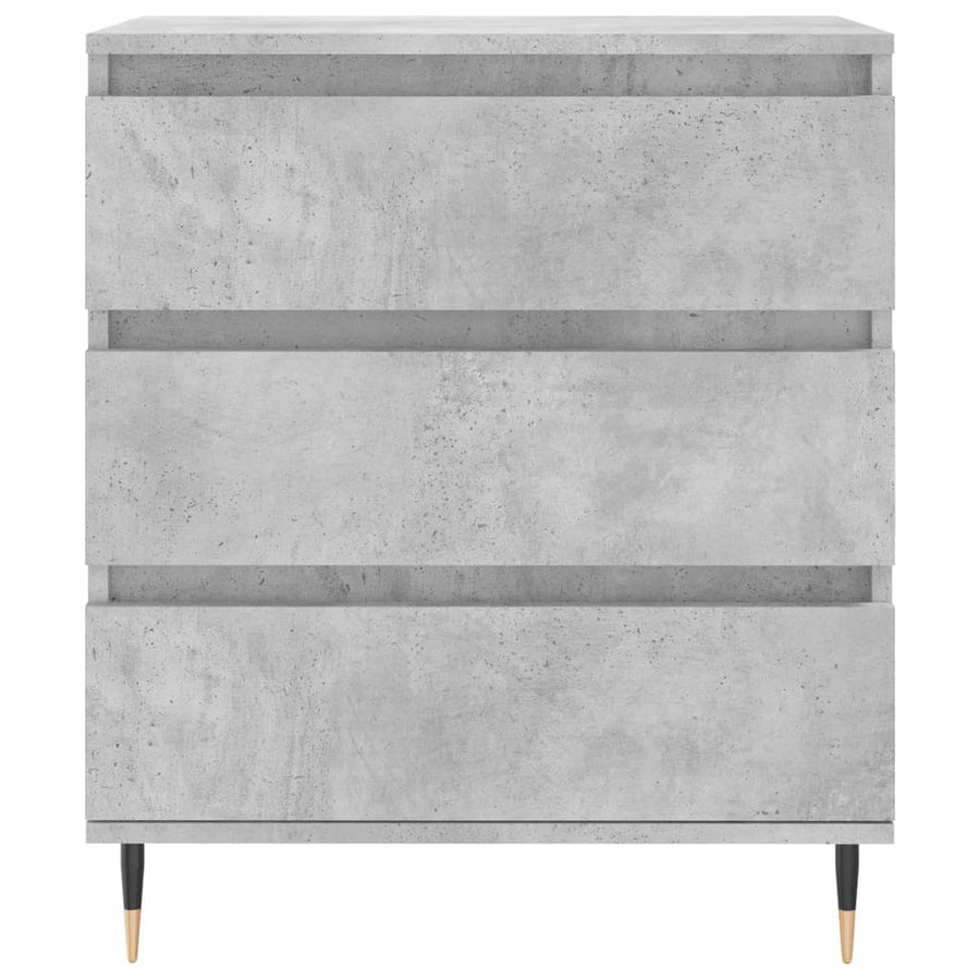 Dressoir 60X35X70 Cm Bewerkt Hout Betongrijs