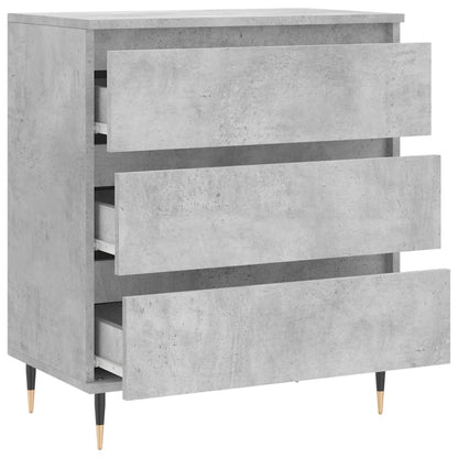 Dressoir 60X35X70 Cm Bewerkt Hout Betongrijs