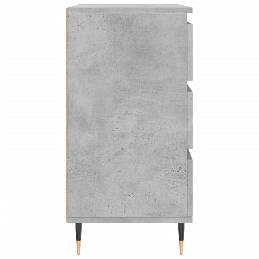 Dressoir 60X35X70 Cm Bewerkt Hout Betongrijs