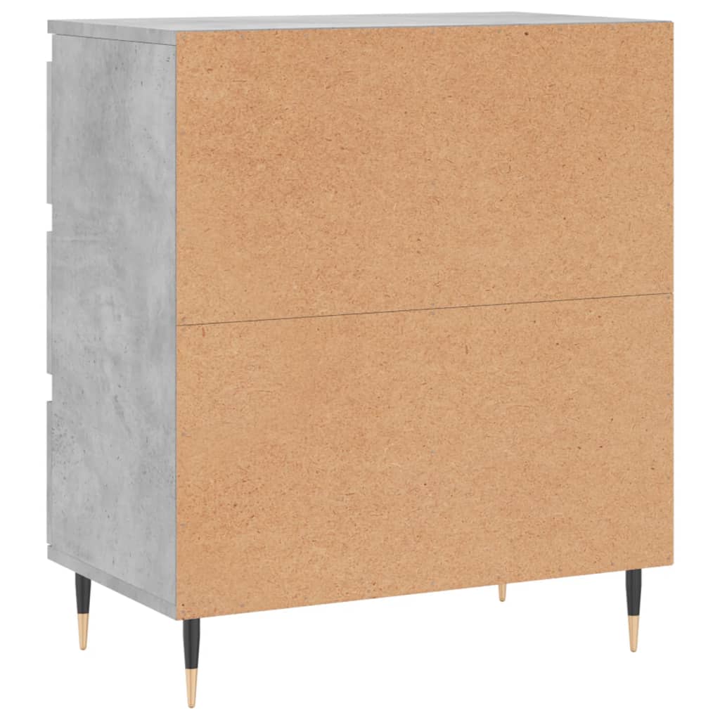 Dressoir 60X35X70 Cm Bewerkt Hout Betongrijs