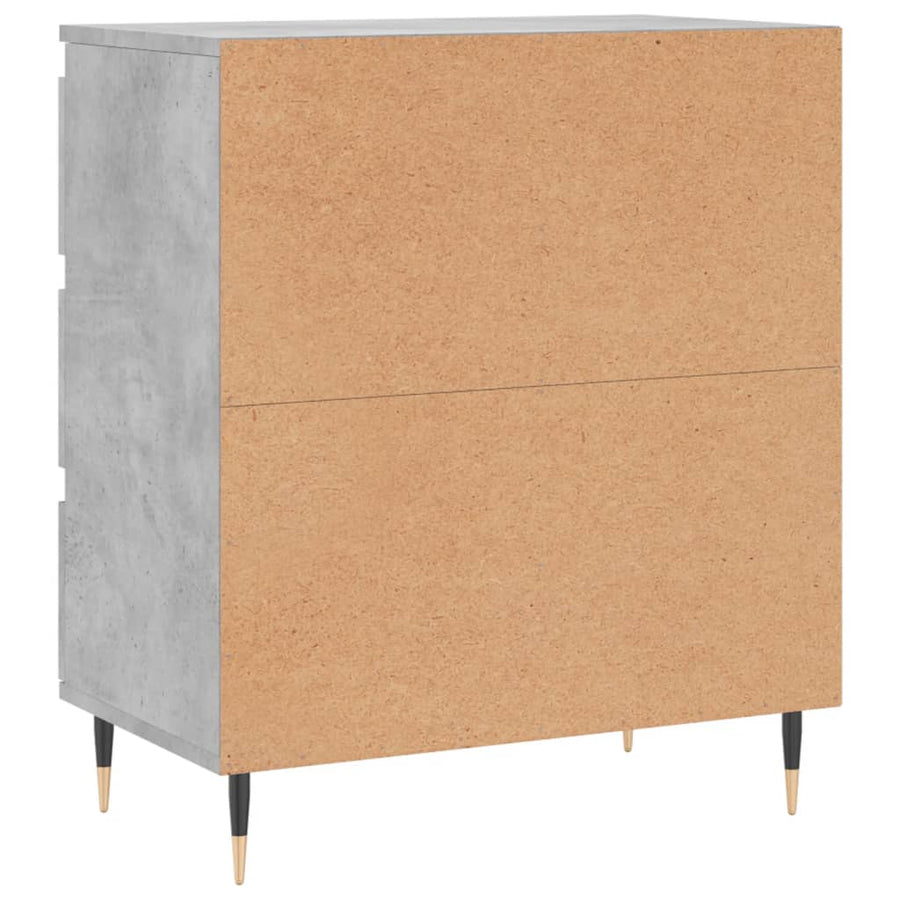 Dressoir 60X35X70 Cm Bewerkt Hout Betongrijs