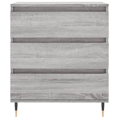 Dressoir 60X30X75 Cm Bewerkt Hout Eikenkleurig Grijs sonoma