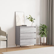 Dressoir 60x30x75 cm bewerkt hout grijs sonoma