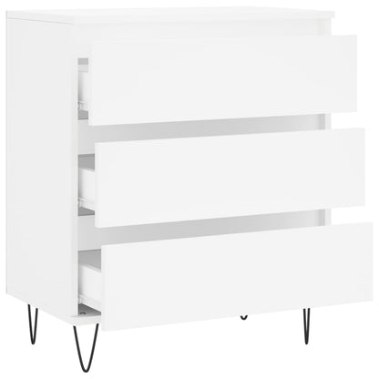 Dressoir 60X35X70 Cm Bewerkt Hout Wit