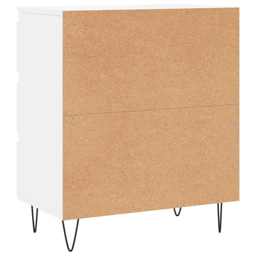Dressoir 60X35X70 Cm Bewerkt Hout Wit