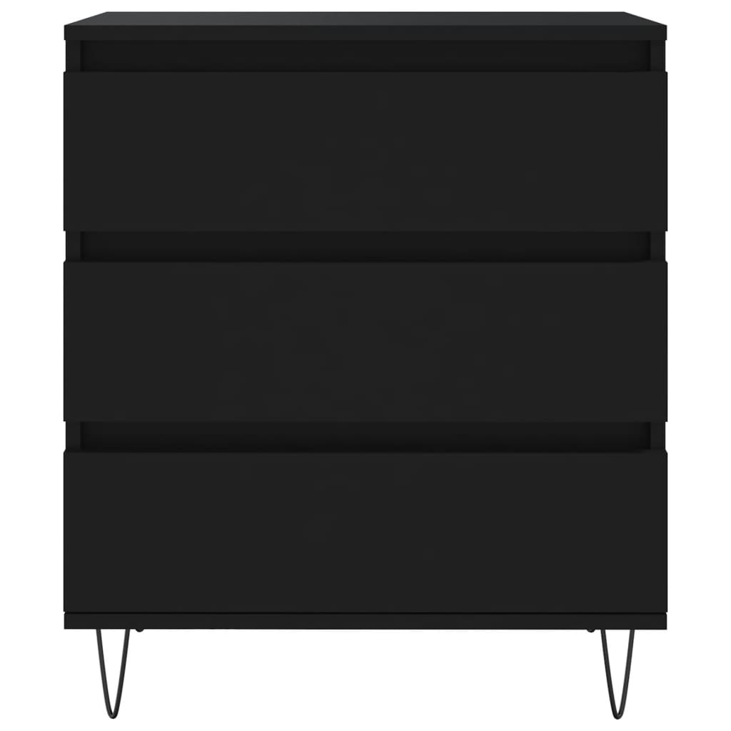 Dressoir 60X35X70 Cm Bewerkt Hout Zwart