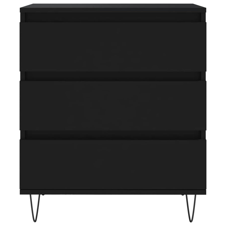 Dressoir 60X35X70 Cm Bewerkt Hout Zwart