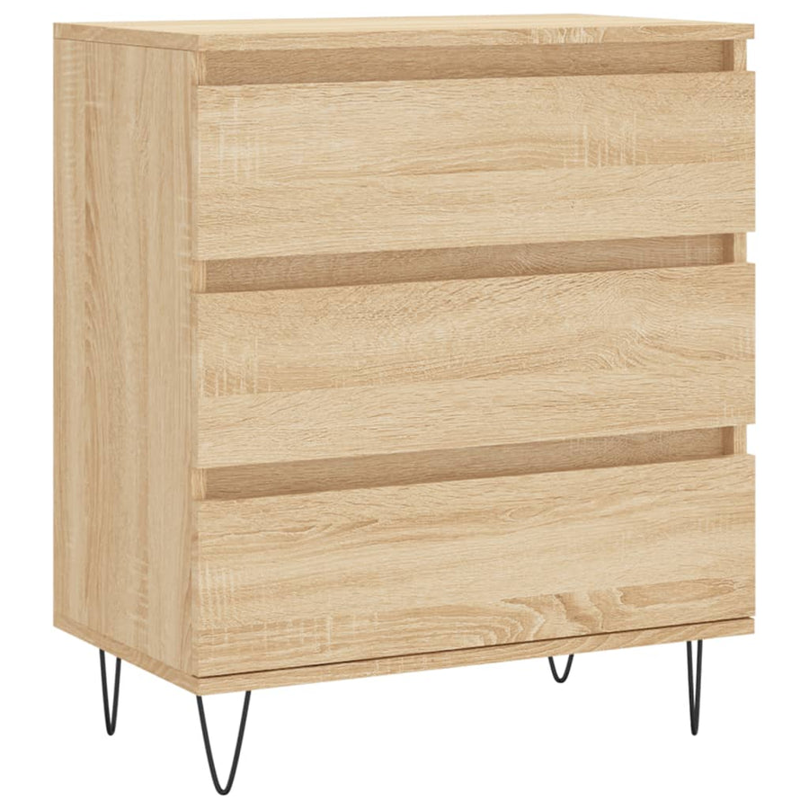 Dressoir 60X35X70 Cm Bewerkt Hout Sonoma Eikenkleurig