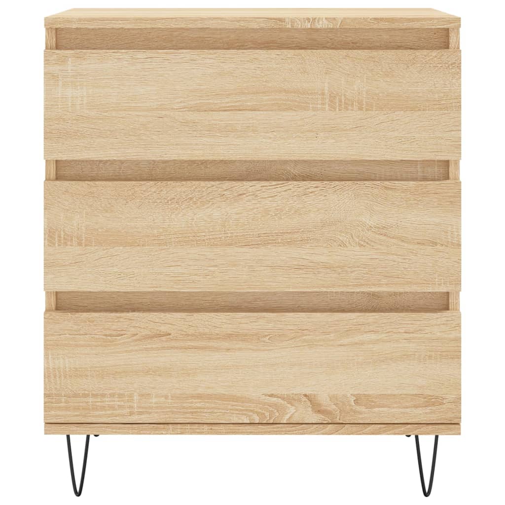 Dressoir 60X35X70 Cm Bewerkt Hout Sonoma Eikenkleurig