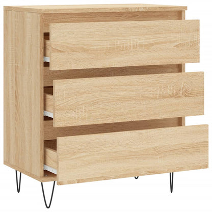 Dressoir 60X35X70 Cm Bewerkt Hout Sonoma Eikenkleurig
