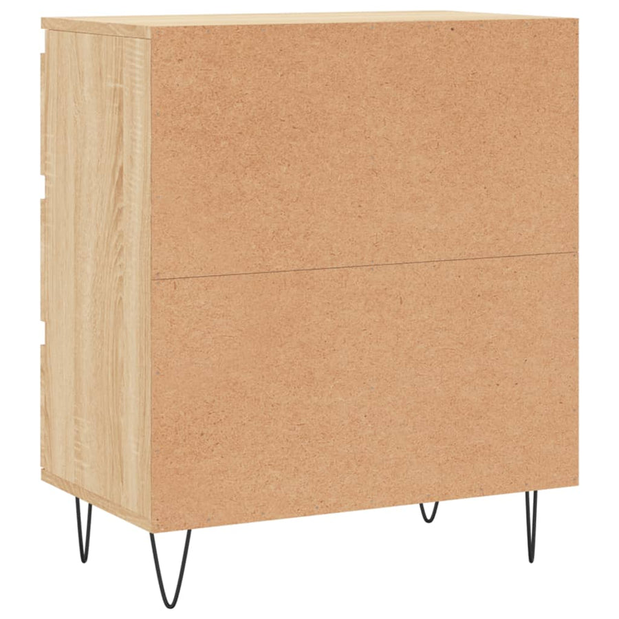 Dressoir 60X35X70 Cm Bewerkt Hout Sonoma Eikenkleurig